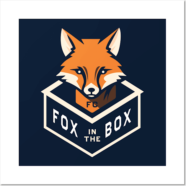 Fox in the Box Wall Art by StripTees